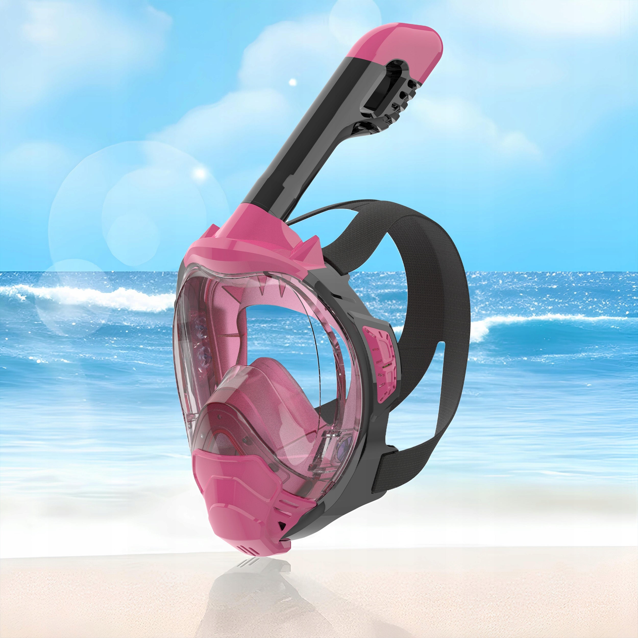 Diving Mask Snorkeling Full Face TOP QUALITY AntiFog S/M Color pink