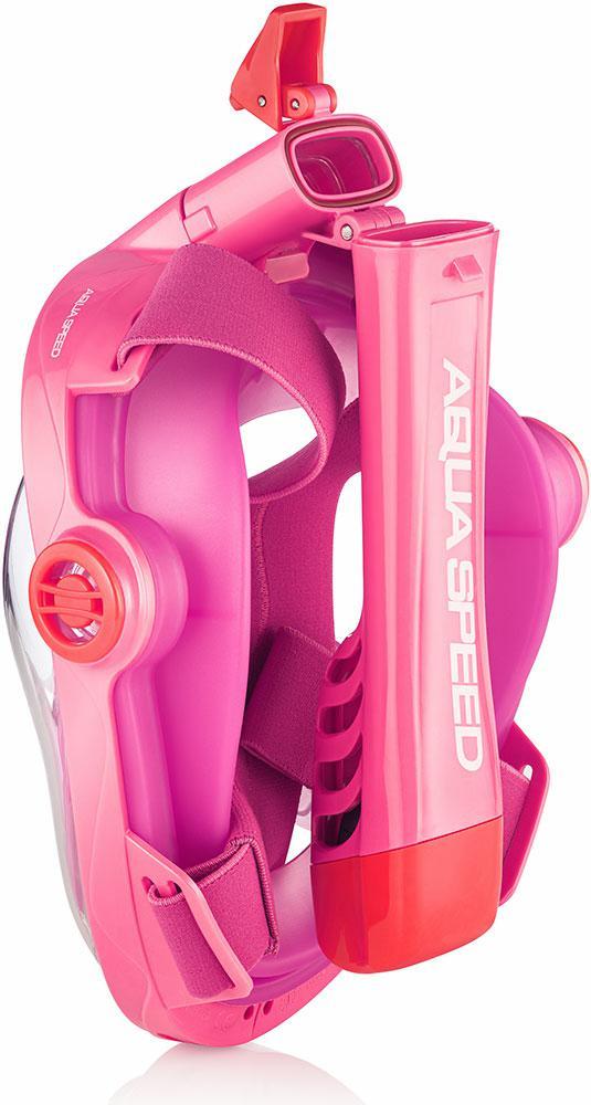 Diving Mask Snorkeling Full Face Water Does Not Steam L Color pink