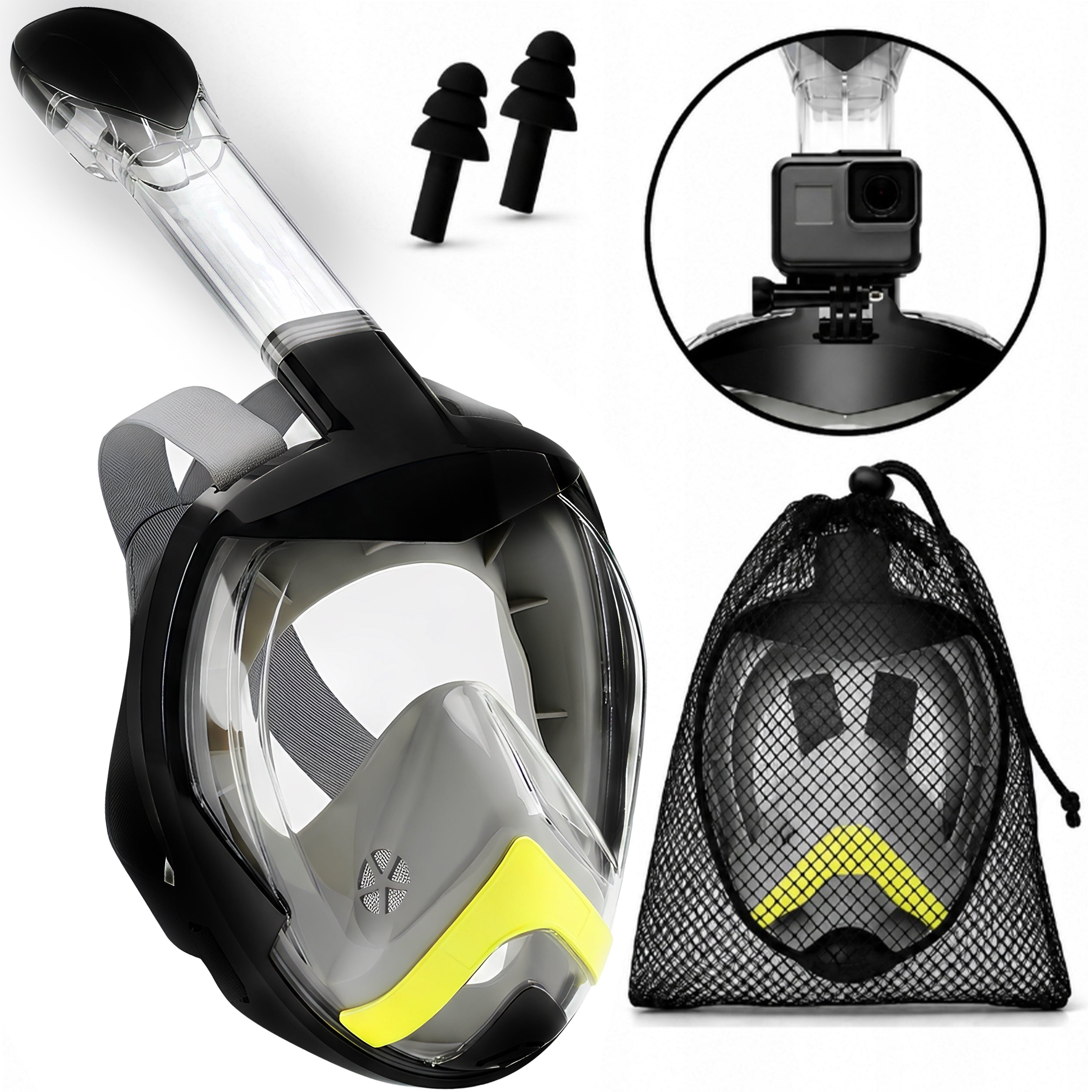 Diving Mask Snorkeling Swimming Full Face HIGH QUALITY S/M
