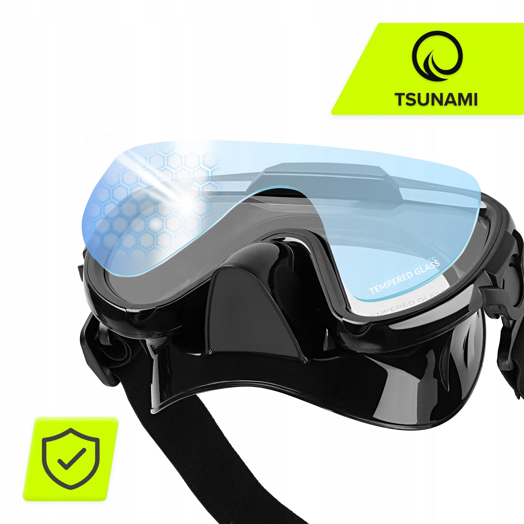 Diving Mask Snorkeling Tight Goggles Water Glasses Tsunami Packaging status original