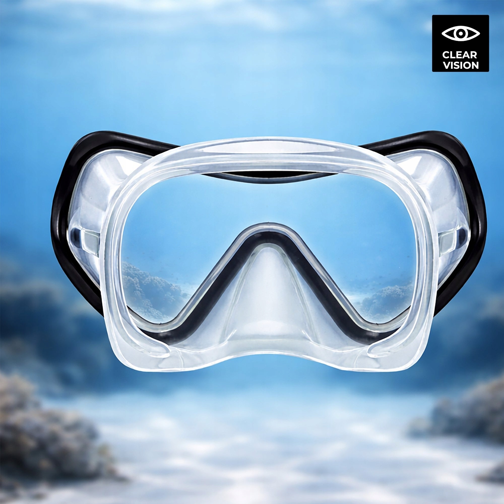 Diving Mask with Tube Snorkeling Glasses Pipe Set Grey Manufacturer code AKC-460
