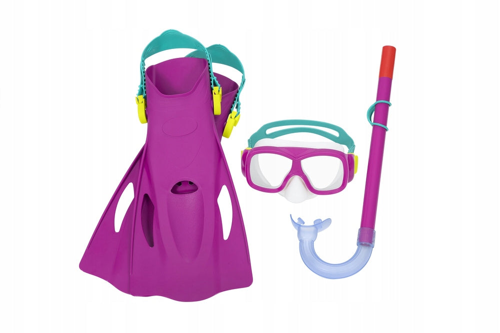 Diving Set Mask, Tube, Fins Pink Bestway 25019 Brand Bestway