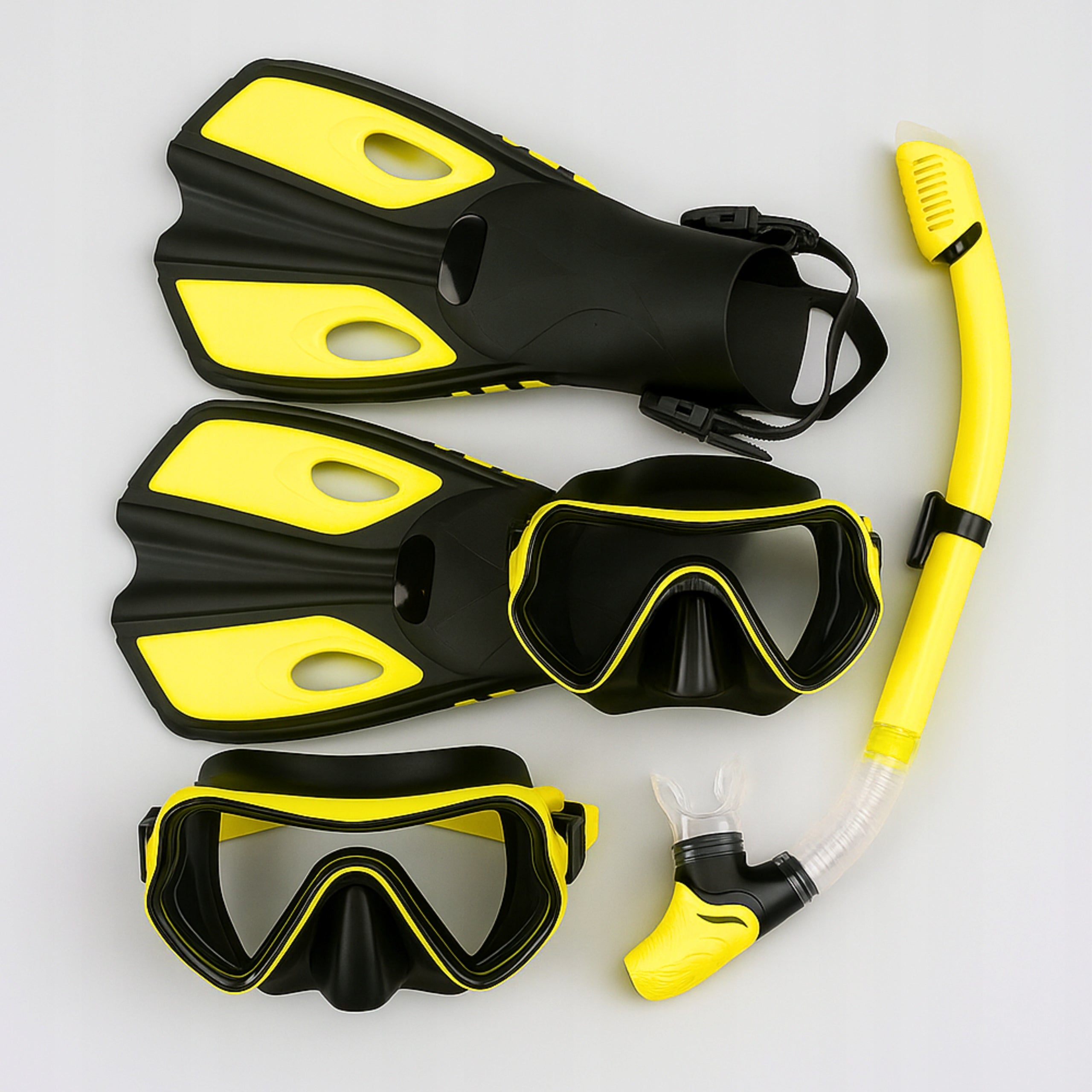 Diving Set Mask With Tube Fin Snorkeling For Swimming r. 38-42 Manufacturer code Zestaw Maska Płetwy Do Pływania Profesjonalne