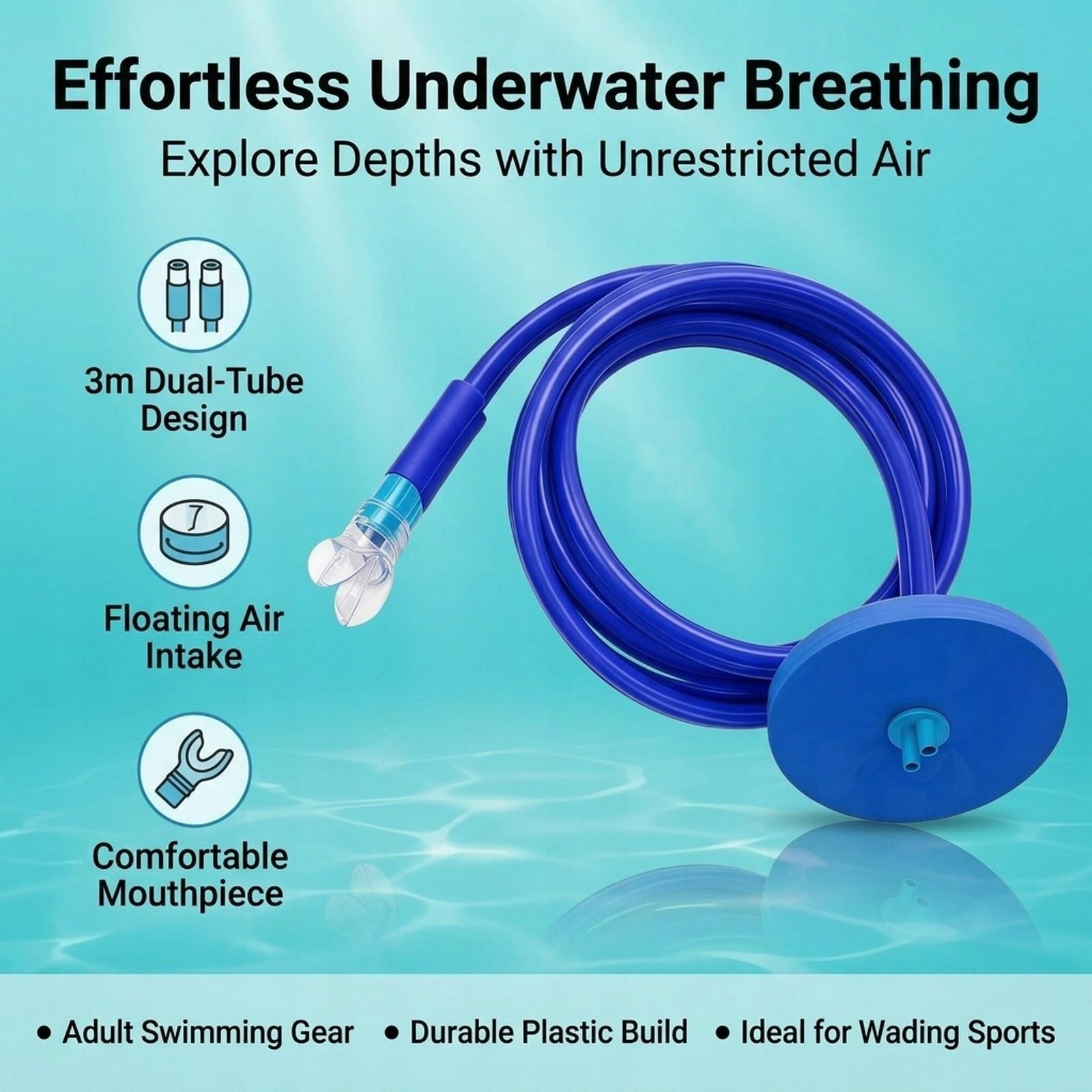 Diving Snorkel Breathing Tube for Swimming Full Dry 300 cm Brand no brand