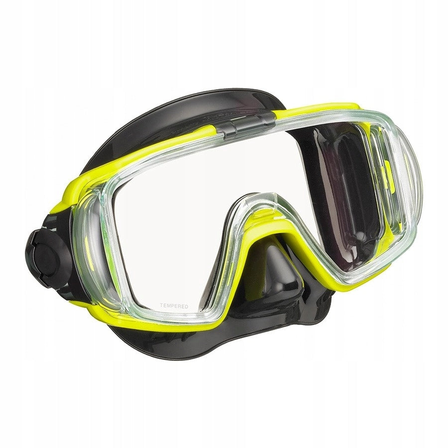 Diving and snorkeling mask Tusa Visio Tri-Ex UM-31QB yellow Manufacturer code UM-31QBFY