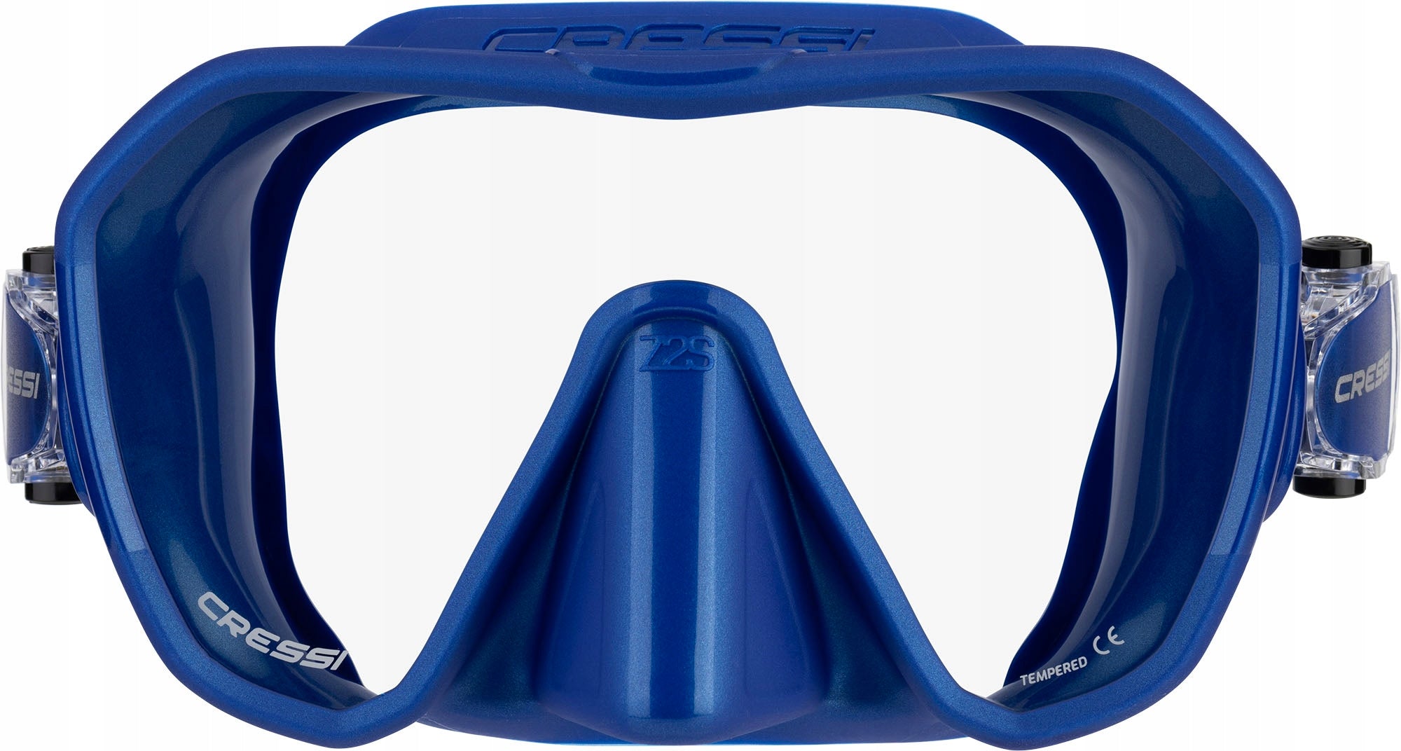 Diving mask CRESSI Z2S Small - Frameless - Mono-lens Blue Metal DN452020 Brand Cressi