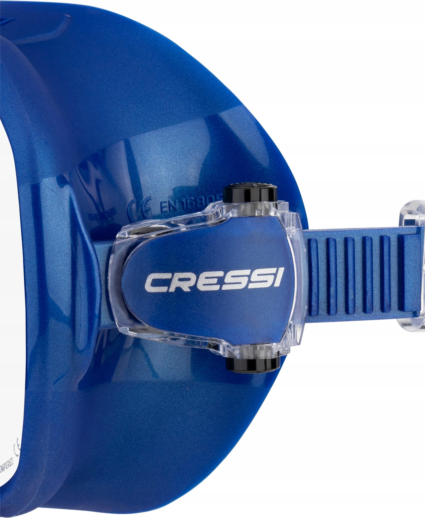 Diving mask CRESSI Z2S Small - Frameless - Mono-lens Blue Metal DN452020 Color blue