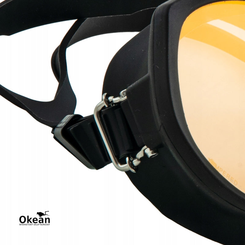 Diving mask Frameless Super V. black, with glass size TecLine Packaging status original