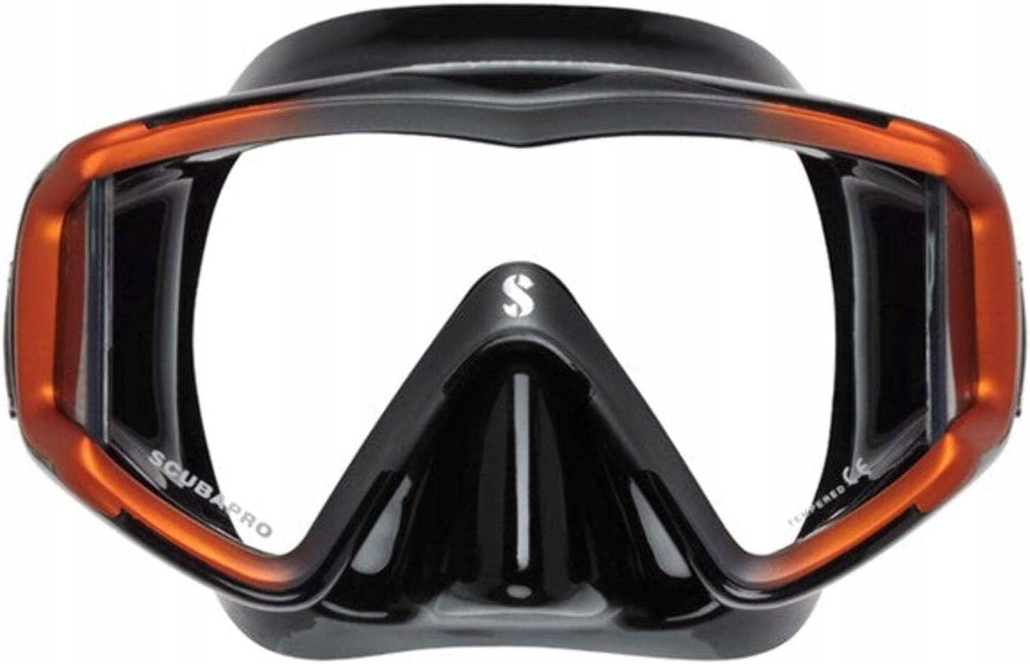 Diving mask SCUBAPRO Crystal VU Panoramic black/orange Manufacturer code 24855810