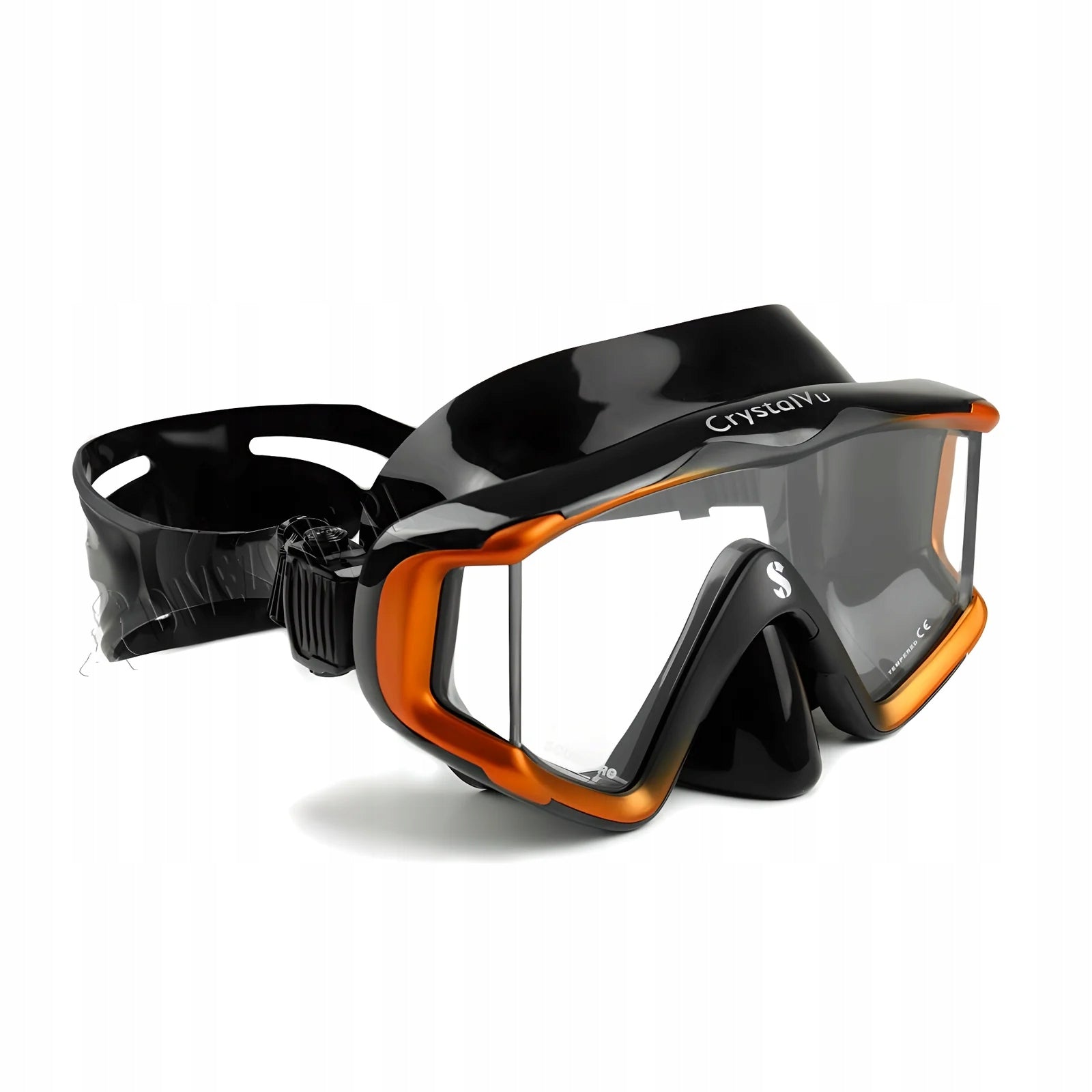 Diving mask SCUBAPRO Crystal VU Panoramic black/orange Packaging status original