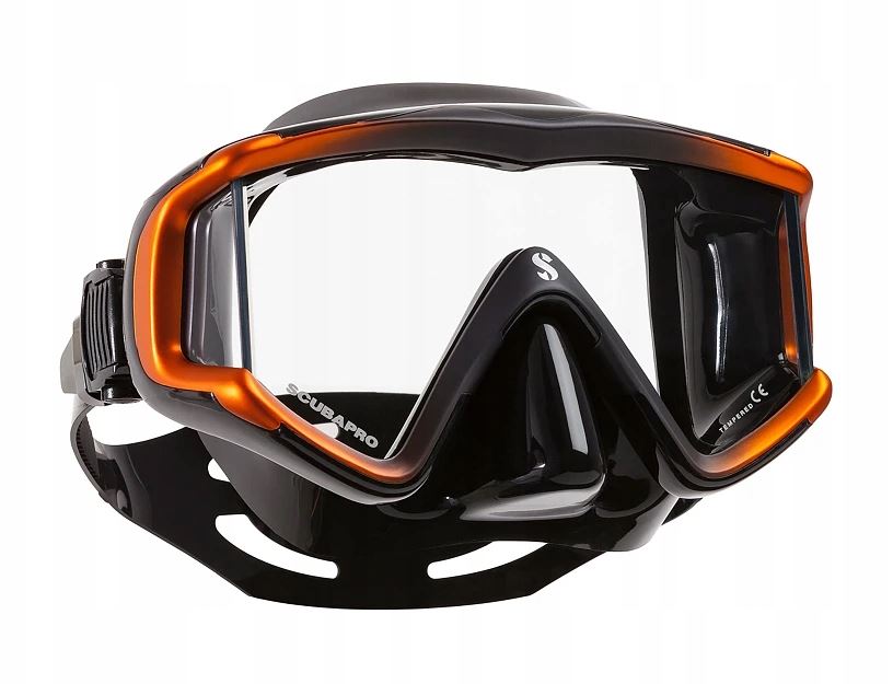 Diving mask SCUBAPRO Crystal VU Panoramic black/orange