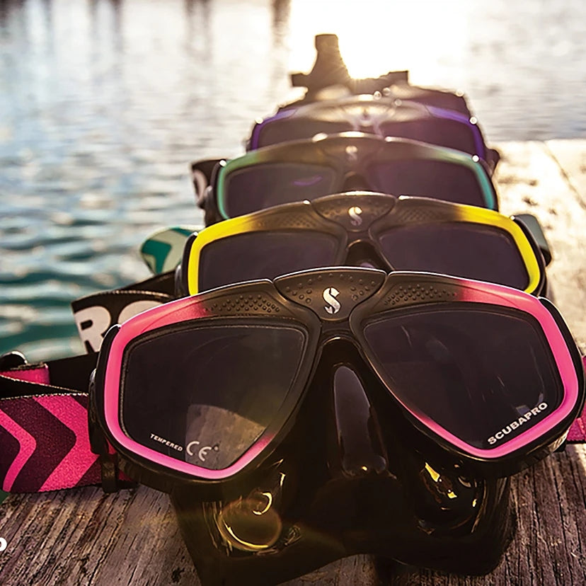 Diving mask Scubapro Zoom (Yellow)) Kind glasses