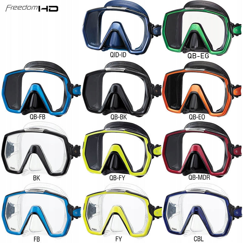 Diving mask Tusa M1001 Freedom HD CBL Manufacturer code M1001 CBL