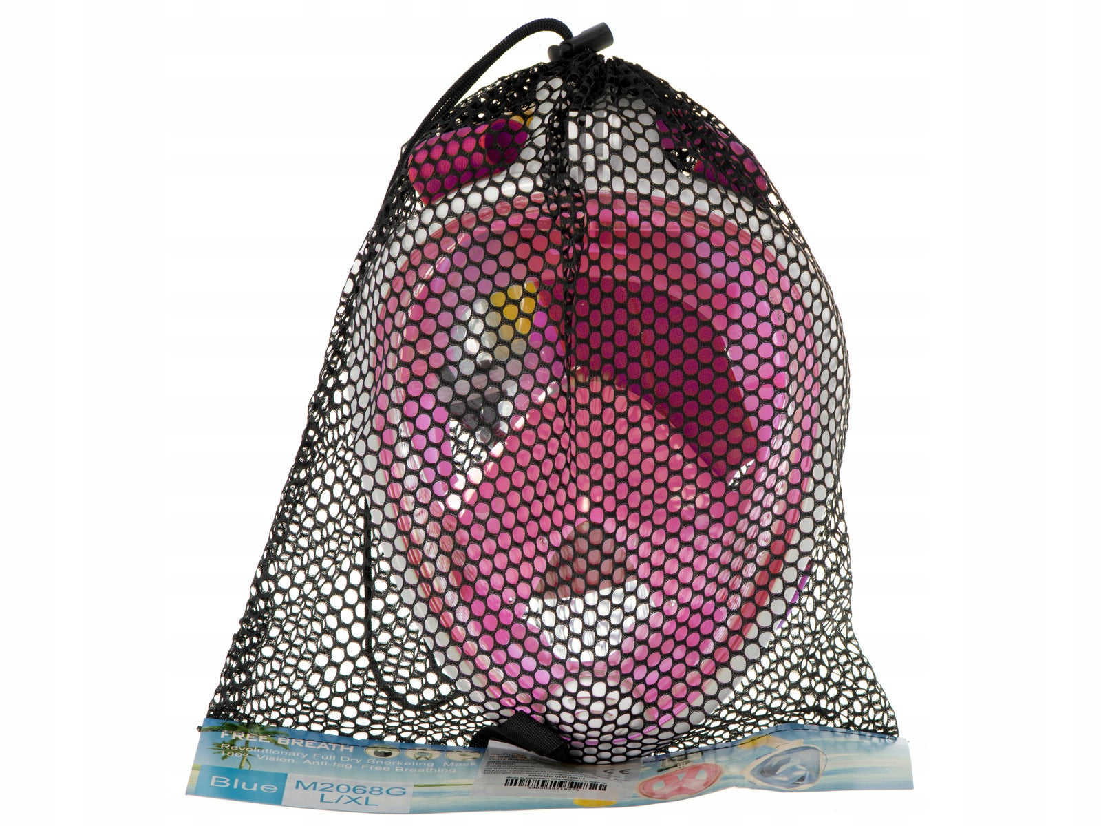 Diving mask full folding S/M pink Brand Ikonka