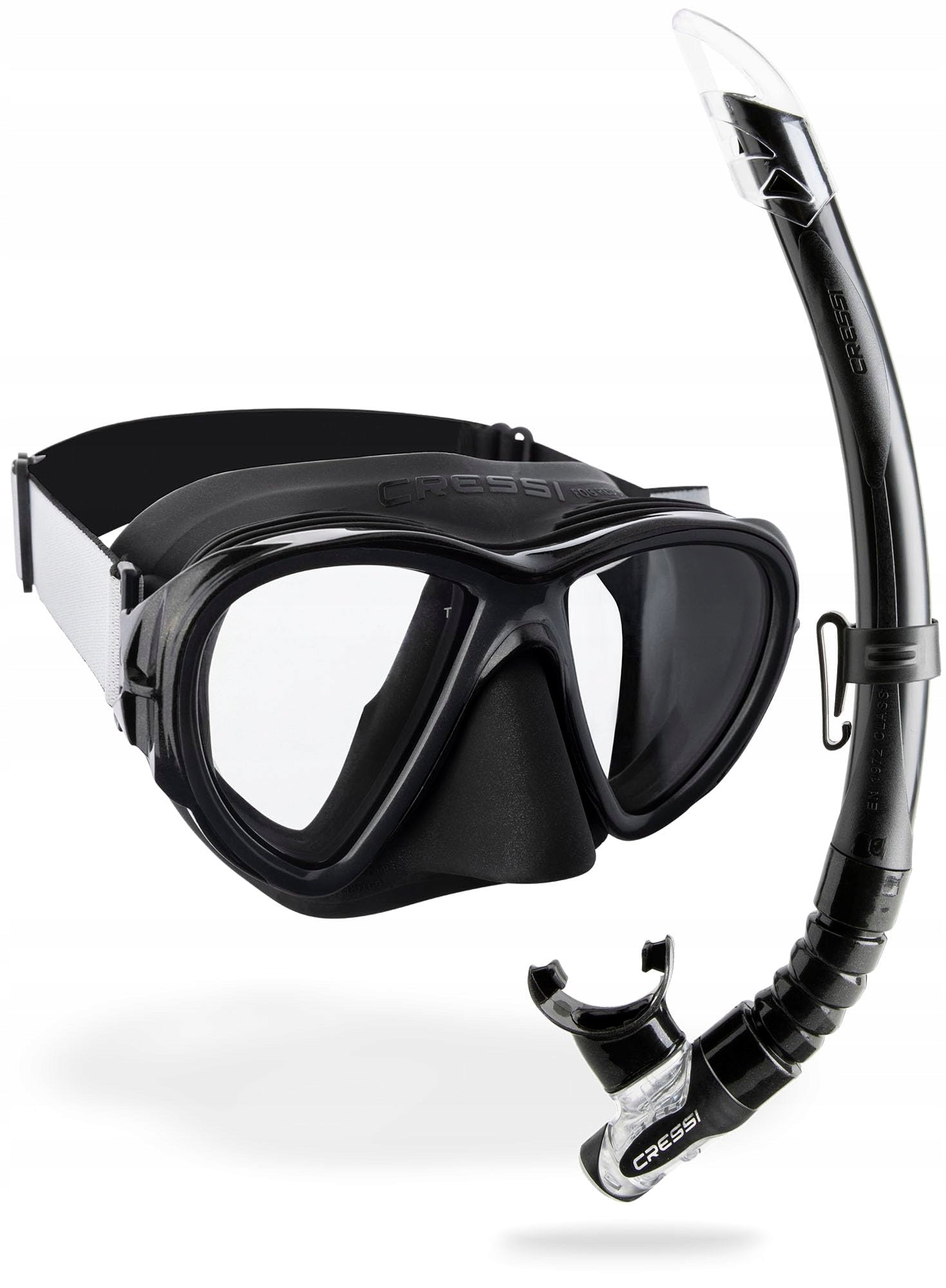 Diving mask glasses, with tube Cressi Fiji + Gamma Snorkel Combo