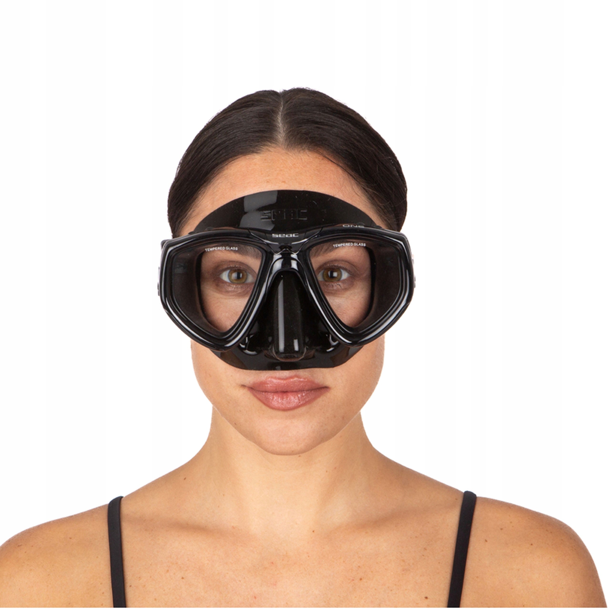 Diving mask with possible correction SEAC ONE black Kind glasses