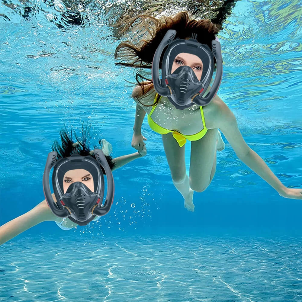 Diving mask with tube black size M Kind with tube