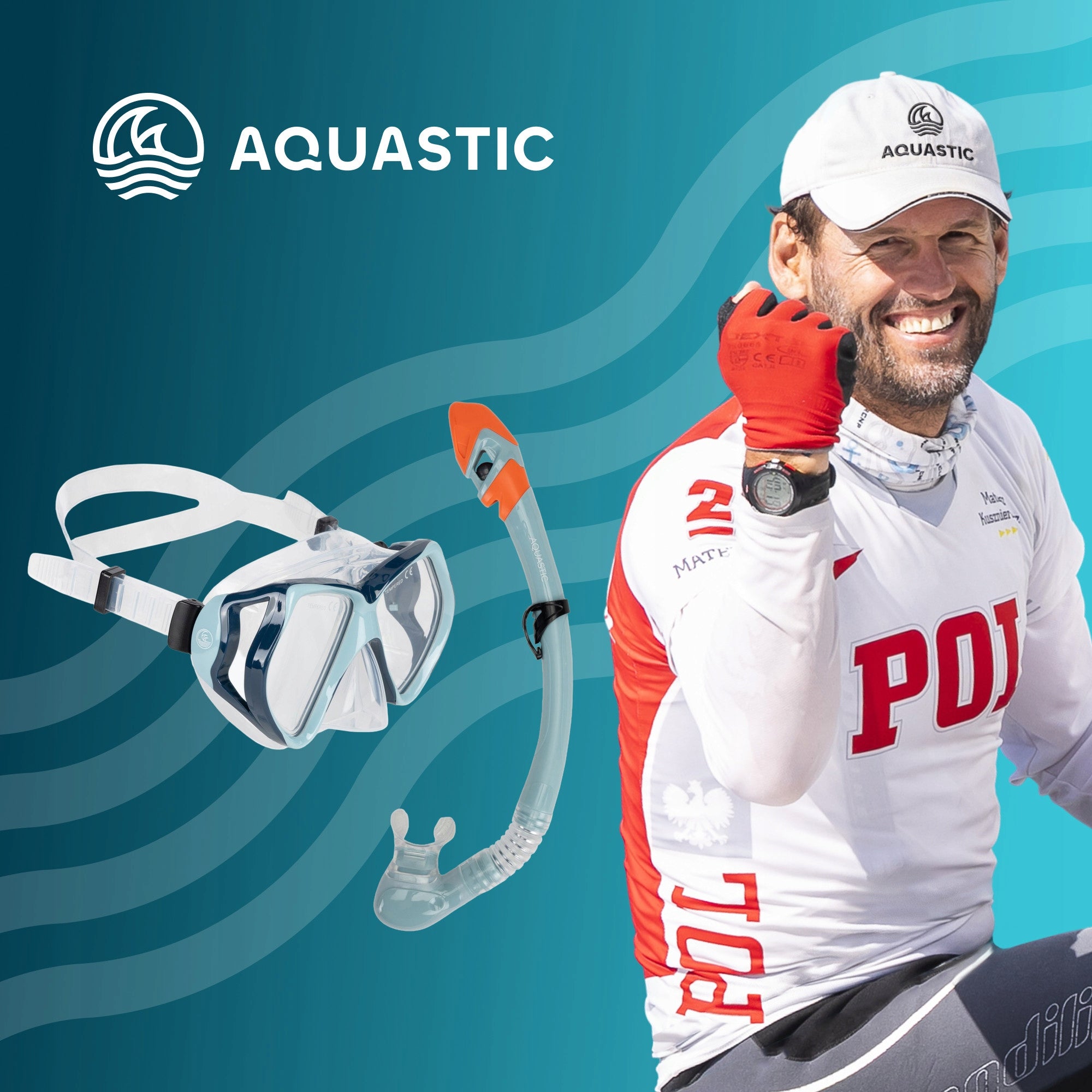 Diving set Aquastic Shoal VENT VALVE MASK PIPE Manufacturer code Shoal AQS-B4I004-BL