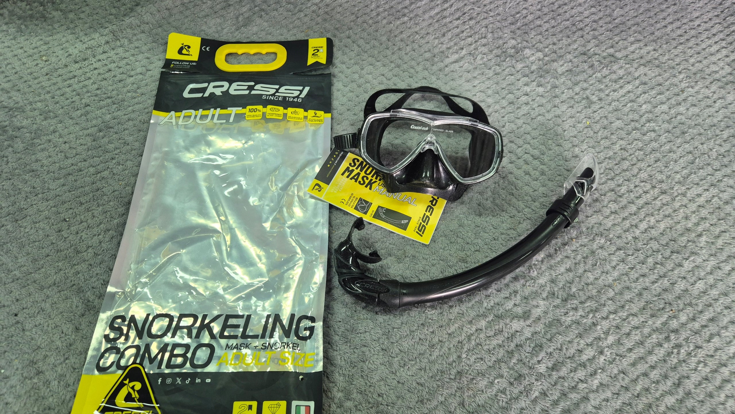 Diving set Cressi Onda Mare blacksese Manufacturer code DM1010155