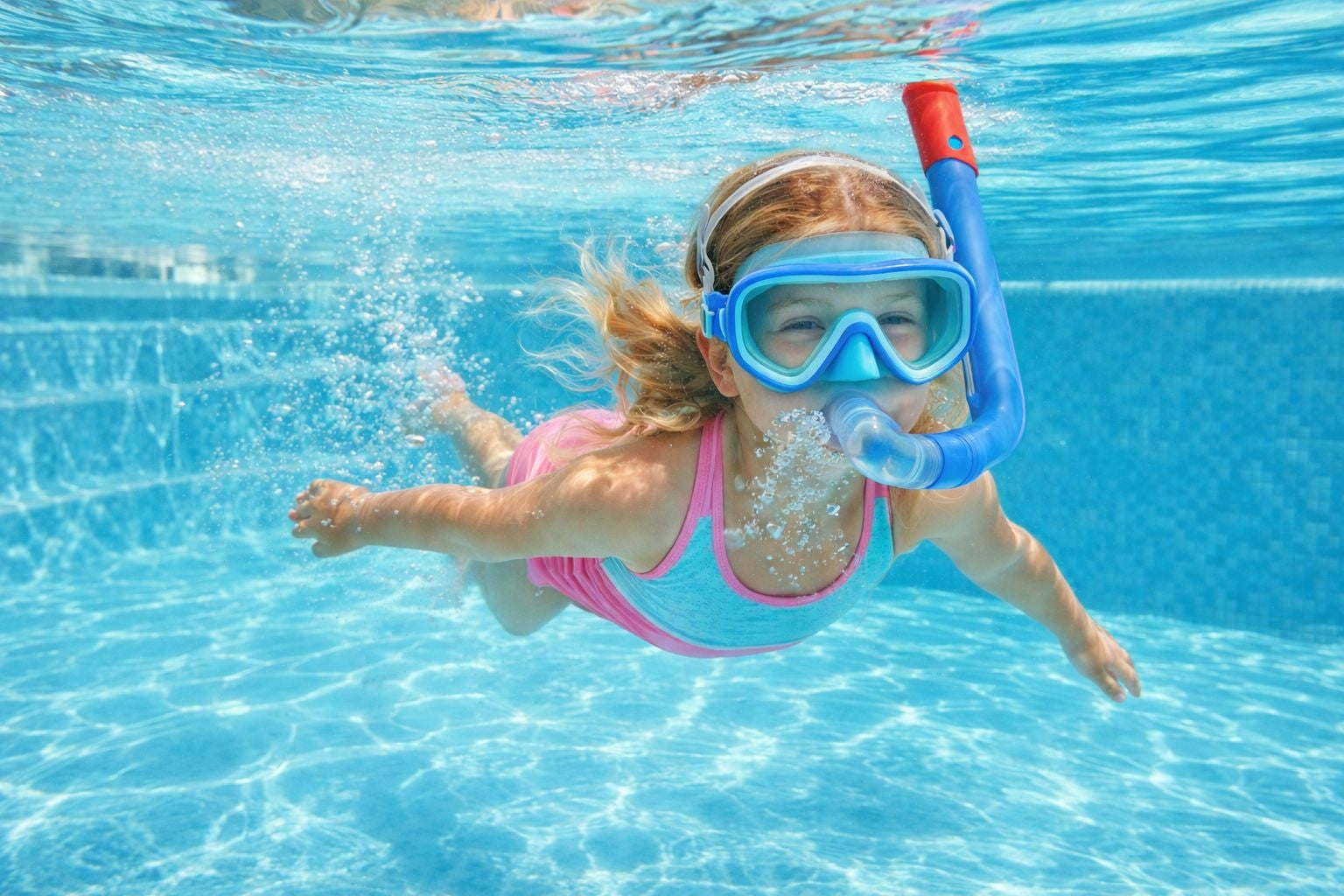 Diving set swimming mask+pipe underwater world for children diving Packaging status original