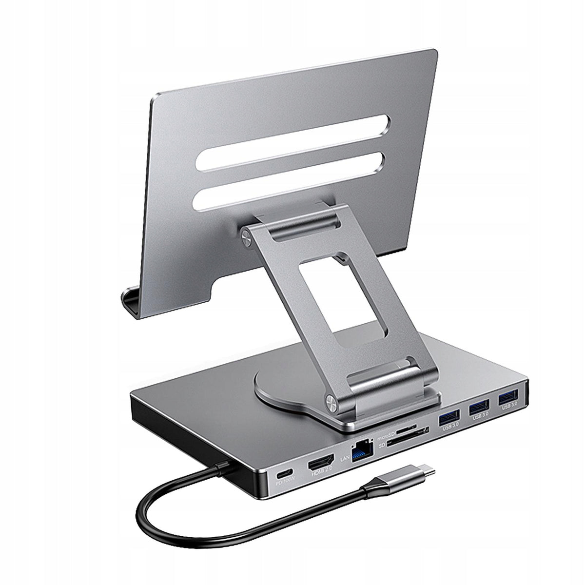 Docking Station Aluminum Alloy Interface USB3.0 Mount 9 in 1 Rotation Manufacturer code 05468053691