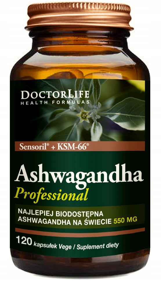 Doctor Life ASHWAGANDHA KMS Professional KSM-66 Sensoril STRES 550mg