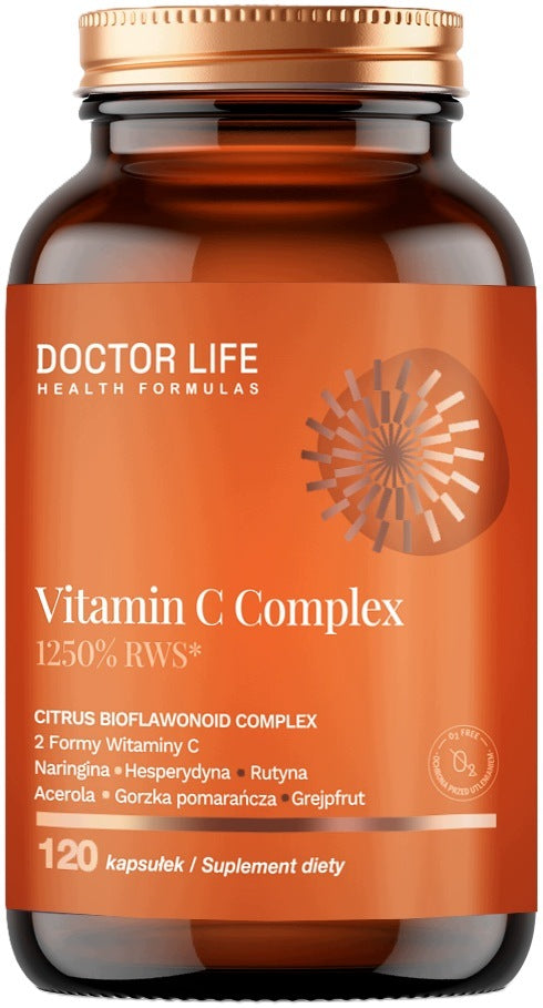 Doctor Life VITAMIN C ROUTINE HESPERIDIN acerola BIOFLAVONOIDS 120 kaps.