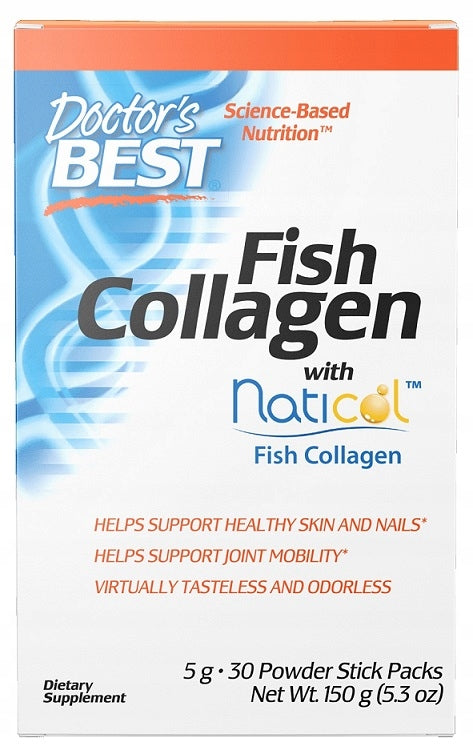 Doctor's Best - Fish Collagen, 30 pcs. powdered sticks