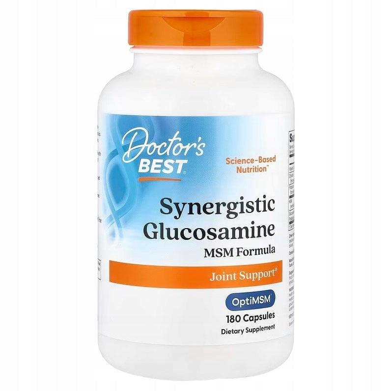 Doctor's Best - Glucosamine + MSM with OptiMSM Formula, 180 capsules