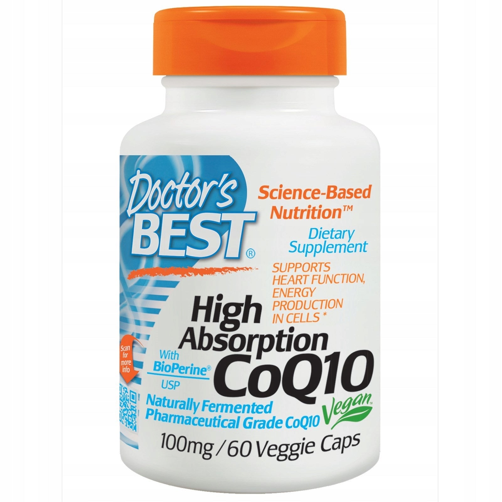 Doctor's Best High Absorption CoQ10 100mg BioPerine Q10 capsules 5/27