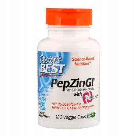 Doctor's Best PepZin GI, Zinc-L-Carnosine complex, Zinc-L-Carnosine, 120 k