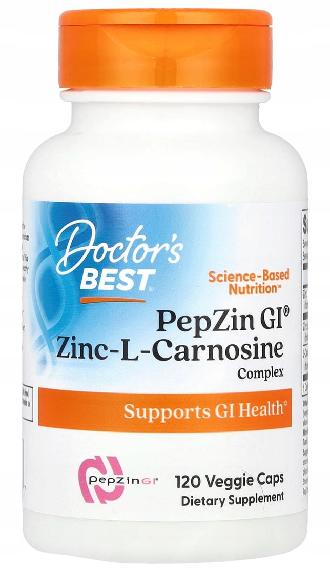 Doctor's Best PepZin Gl | Zinc L-Carnosine complex | STOMACH 120 kaps.