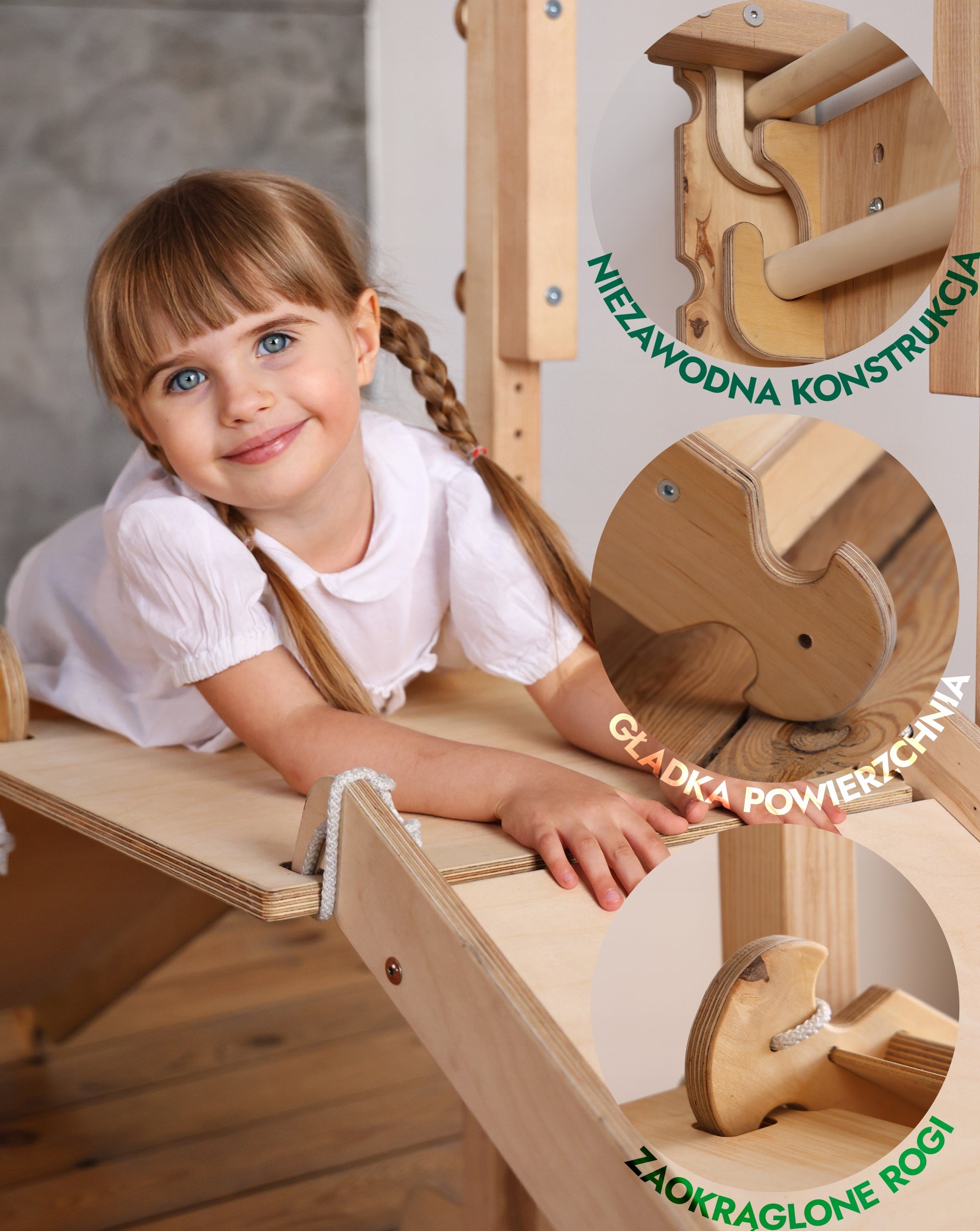 Dodatek do Ściana Szwedzka, element wspinaczkowy Montessori Plac Zabaw Brand Goodevas
