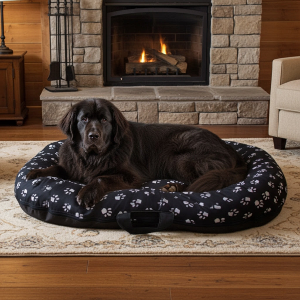 Dog BED Pontoon Paws BLACK Couch Bed 130x105 R.6 Manufacturer code PŁ 6 mcz