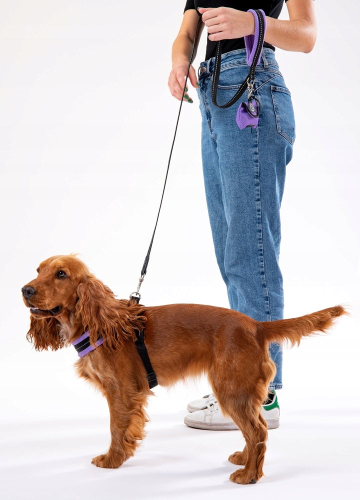 Dog BRACES M 43-58cm TRE PONTI Mesh PURPLE Jack Russell Dachshund Kind walking harness