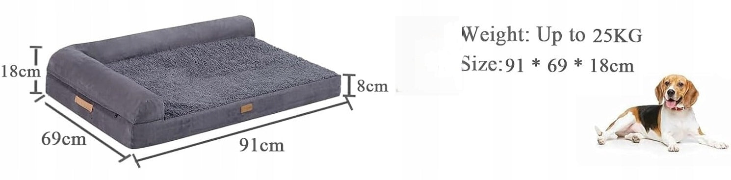 Dog Bed, Bedding, Dog Sofa Waterproof, Pull Down Cover, Model VICTORIA