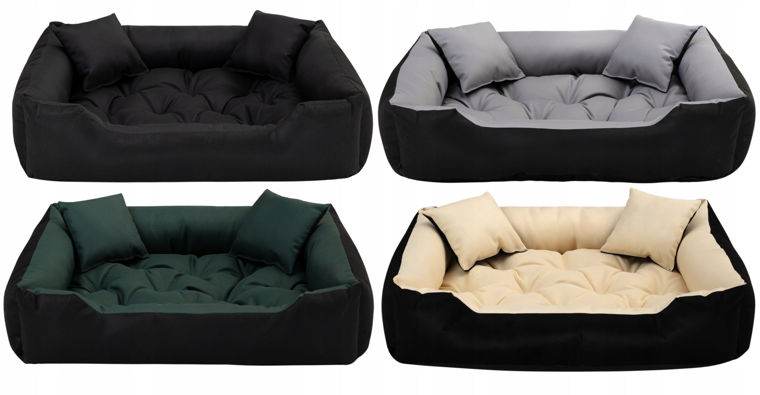 Dog Bed Cat Bedding Couch Playpen Waterproof Green 100x75 cm Product width 75 cm