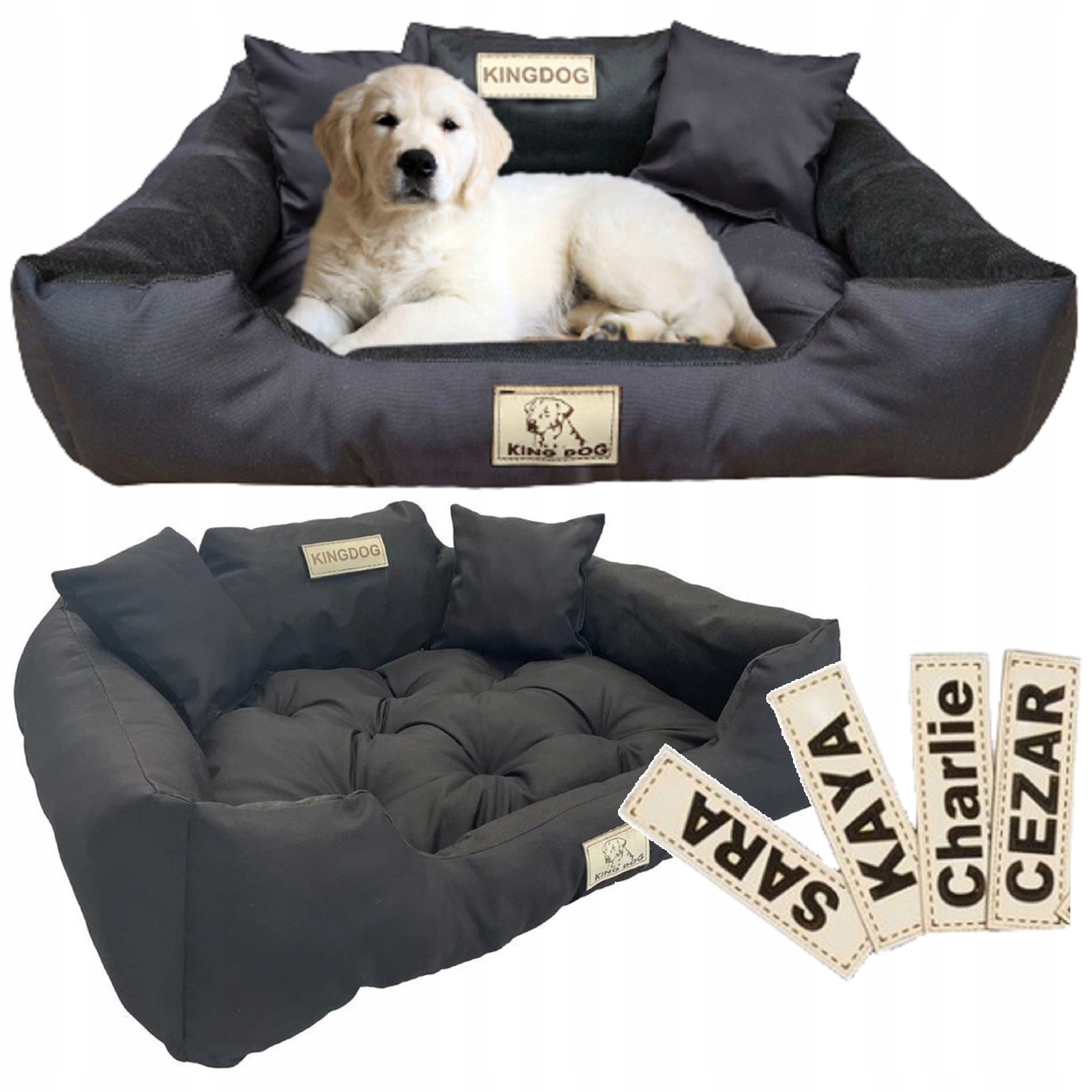 Dog Bed Cat Bedding Couch Playpen Waterproof + Name 115x95 cm