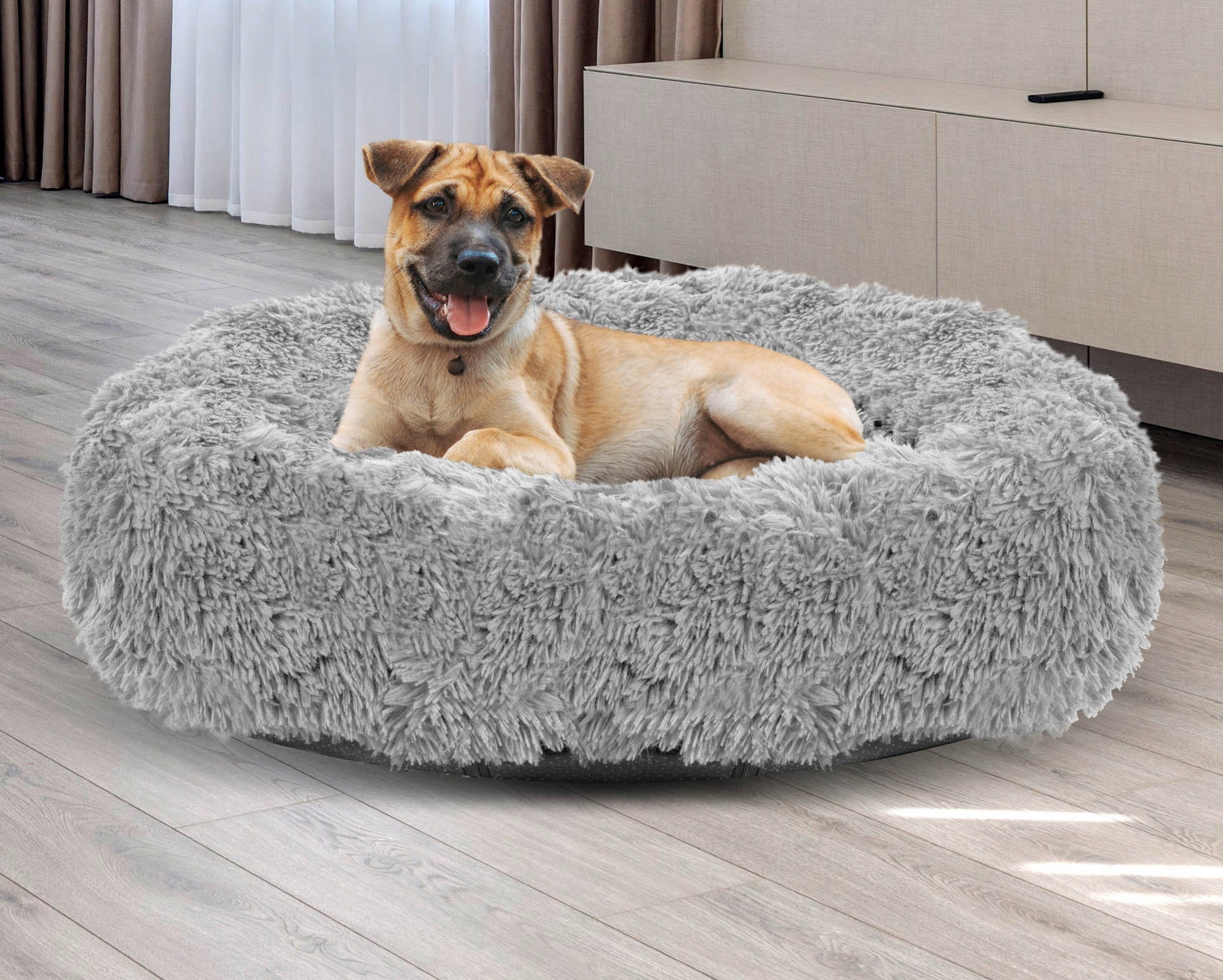 Dog Bed Cat Cloud Shaggy Bedding Plush Soft 80 cm Length 80 cm