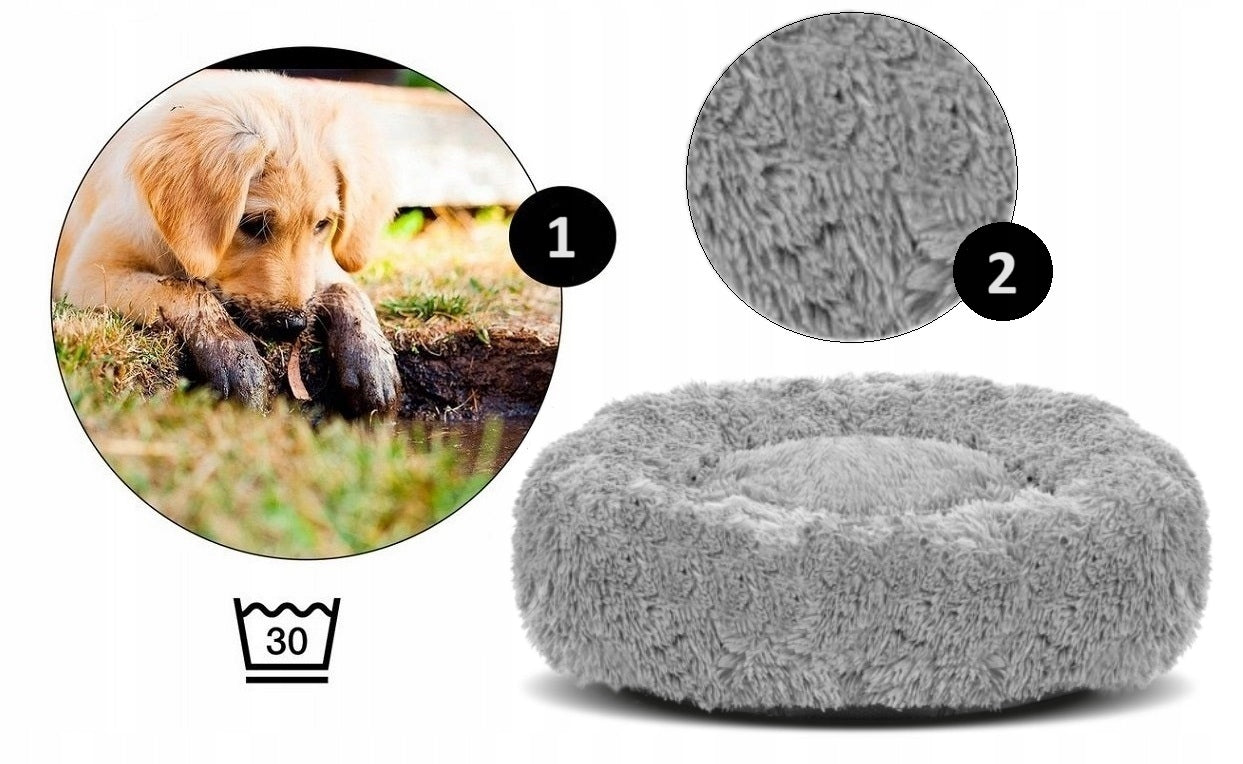 Dog Bed Cat Cloud Shaggy Bedding Plush Soft 80 cm Manufacturer code SHAGGY80J-SZ