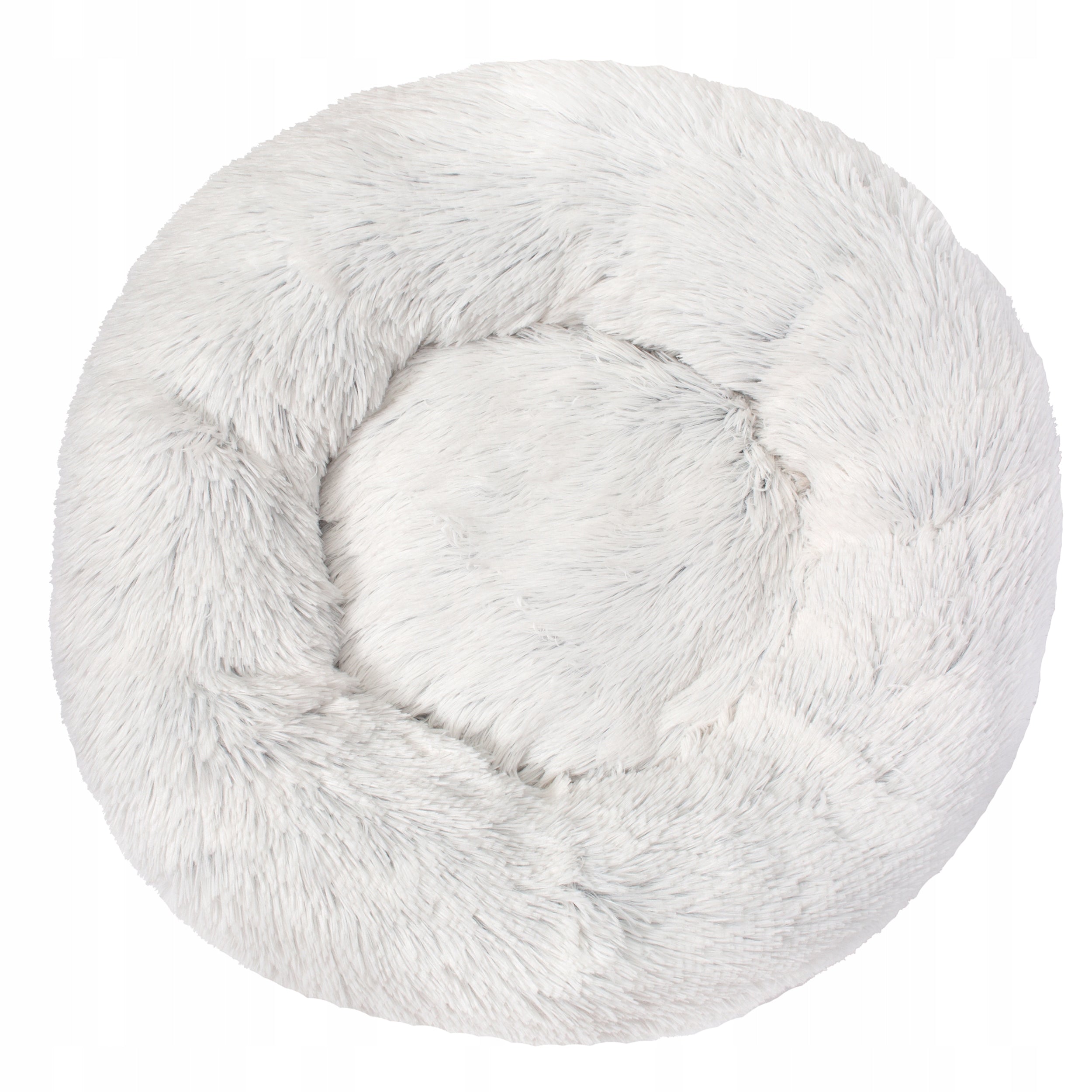 Dog Bed Cat Cloud Shaggy Plush Grey 40cm Color gray
