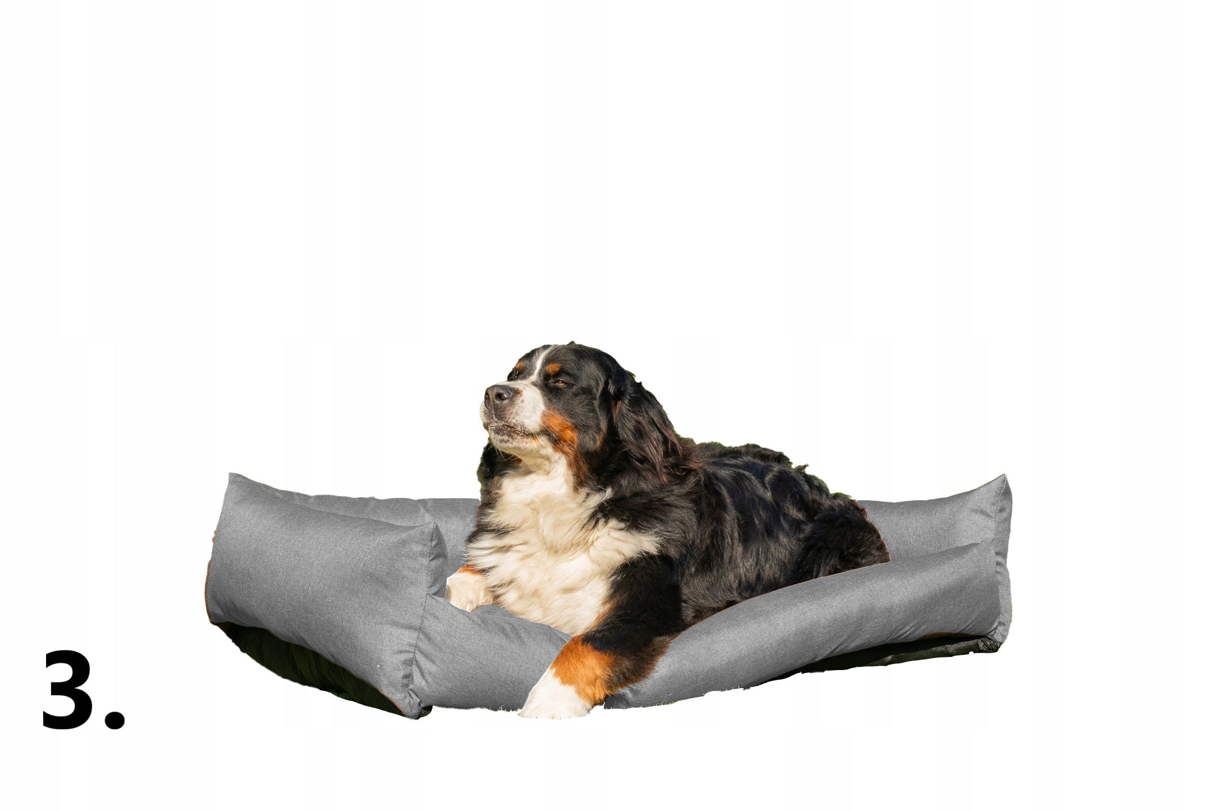 Dog Bed Couch 120x90 Velvet - Removable Cover Black Trade name Legowisko
