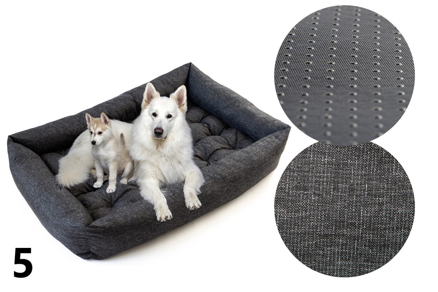 Dog Bed Couch 120x90 WATERPROOF Black Trade name Legowisko