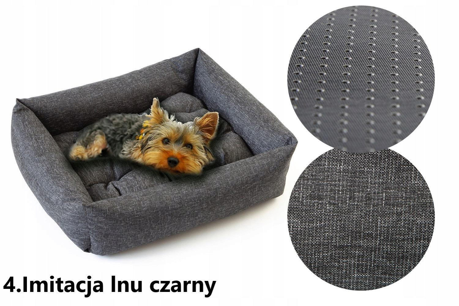 Dog Bed Couch 65x55 WATERPROOF Grey Brand Lagram