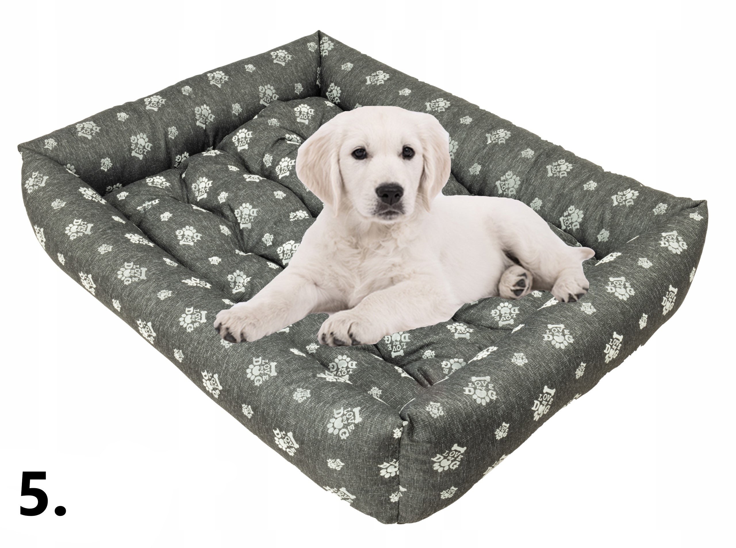 Dog Bed Couch 95x75 WATERPROOF Grey Color gray