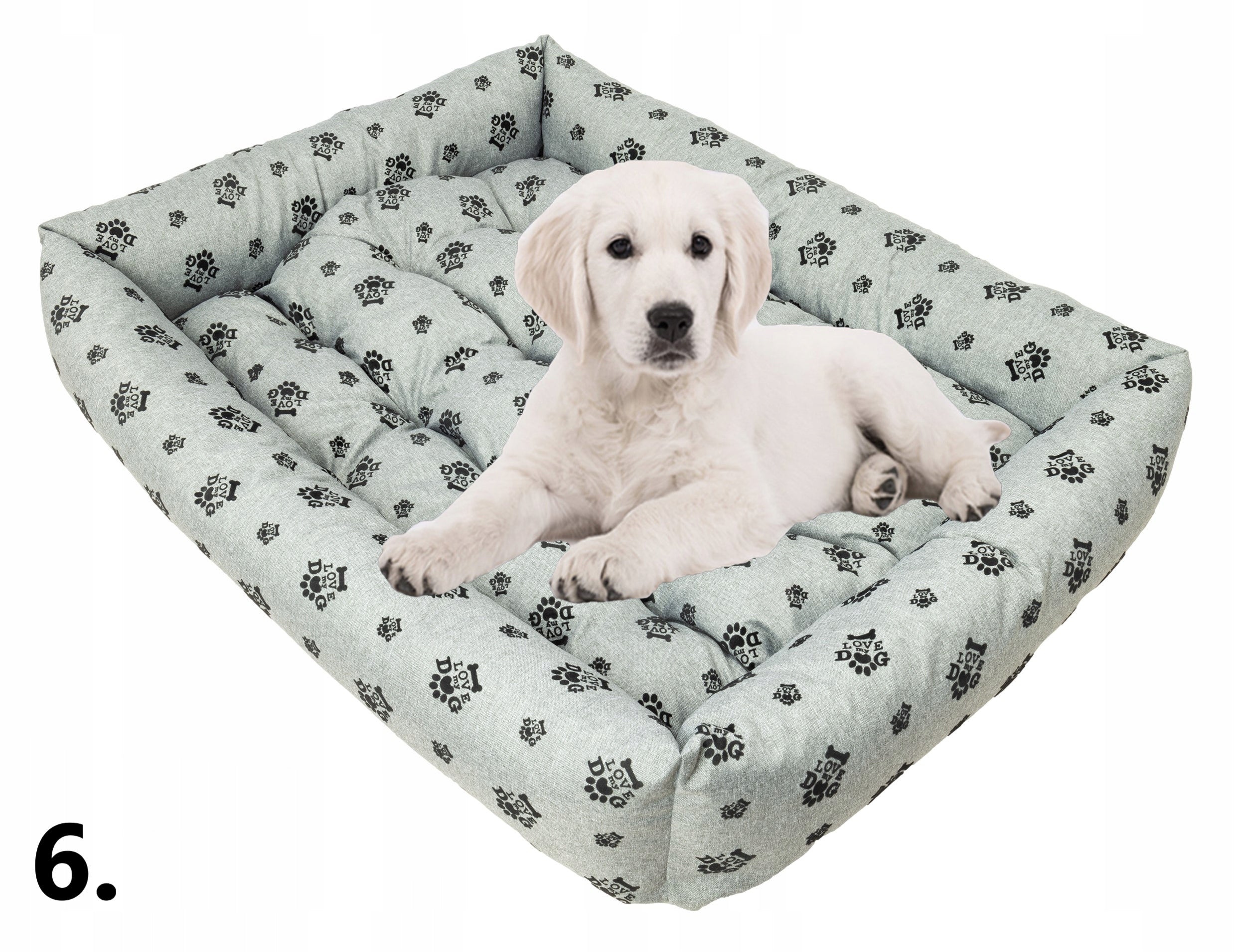 Dog Bed Couch 95x75 WATERPROOF Grey Kind couch