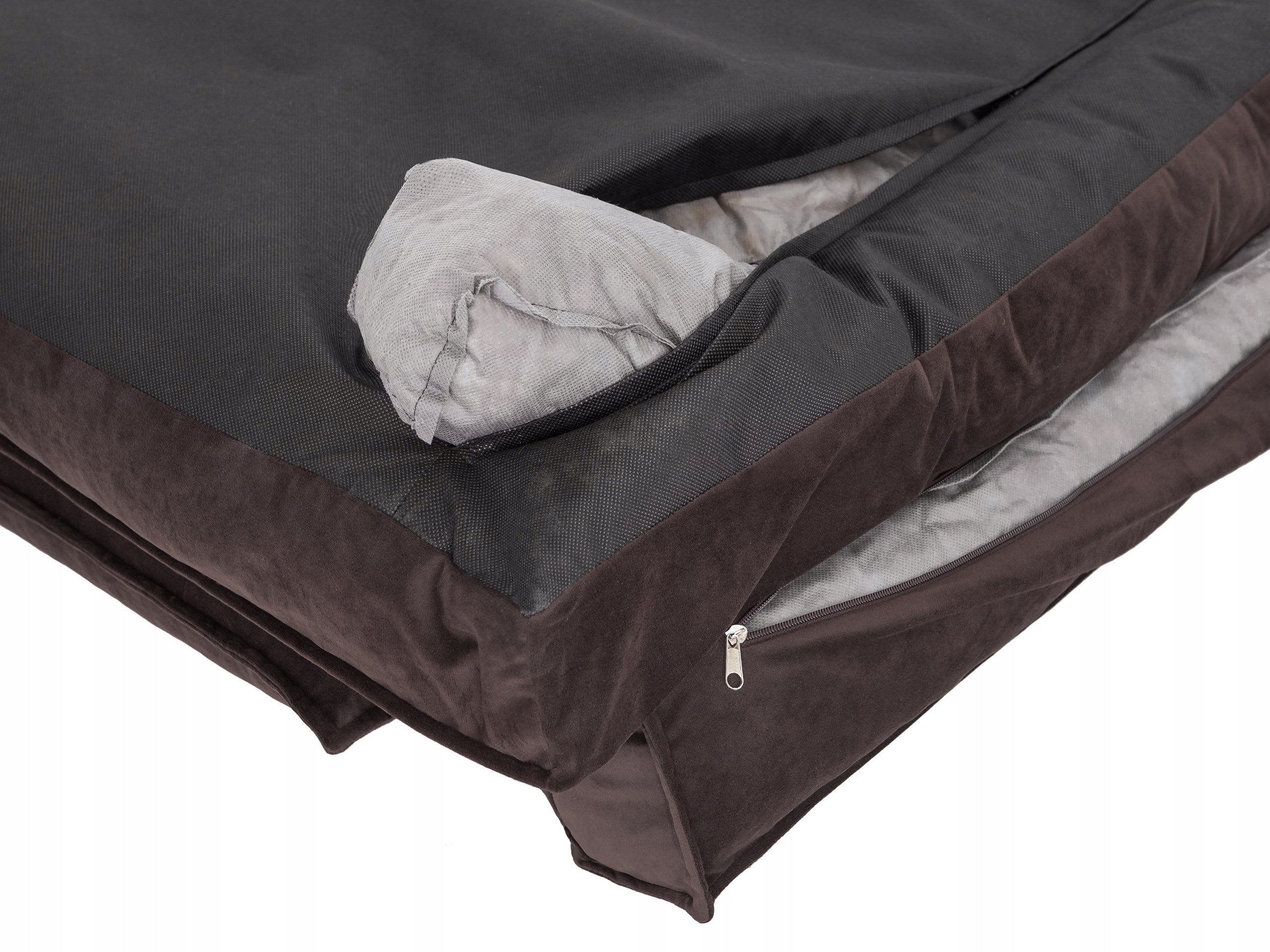 Dog Bed, Dog Couch Rectangular Waterproof, Mattress 120x75cm Model Doggy Champion XXL Brązowe