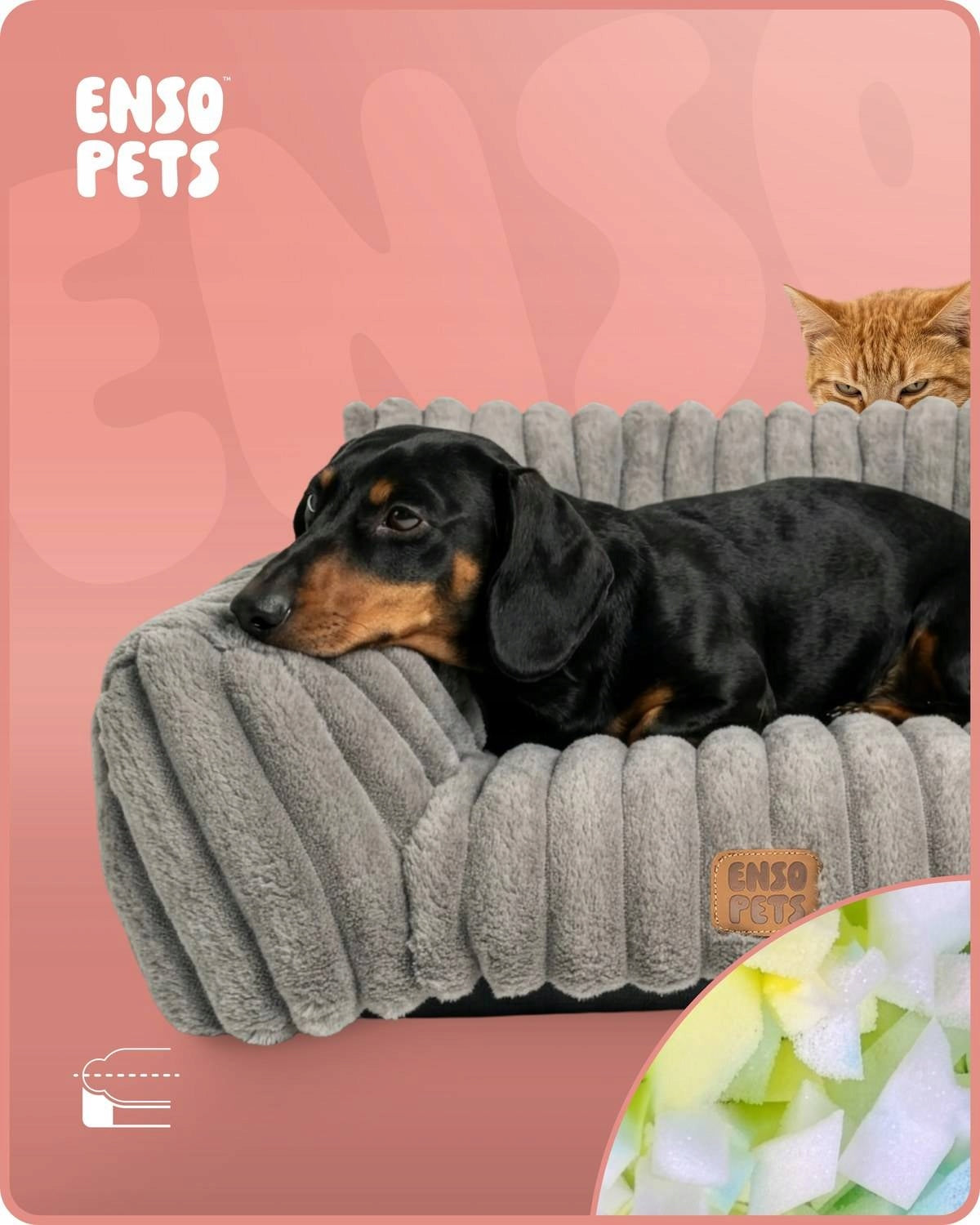Dog Bed Fur York M Bedding Small Couch Plush Couch Color gray