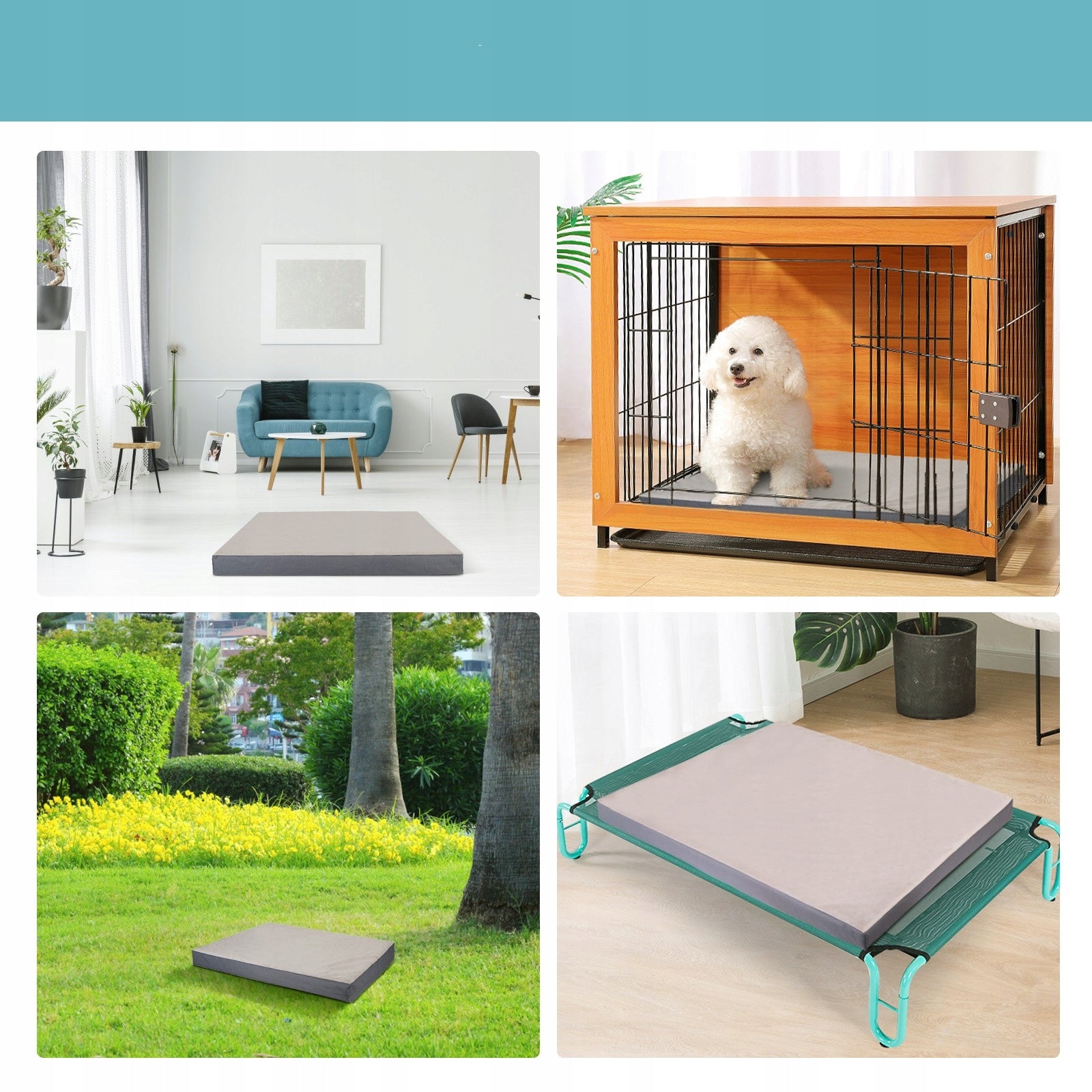 Dog Bed Memory Foam Mattress 75 cm x 50 cm Manufacturer code 20583