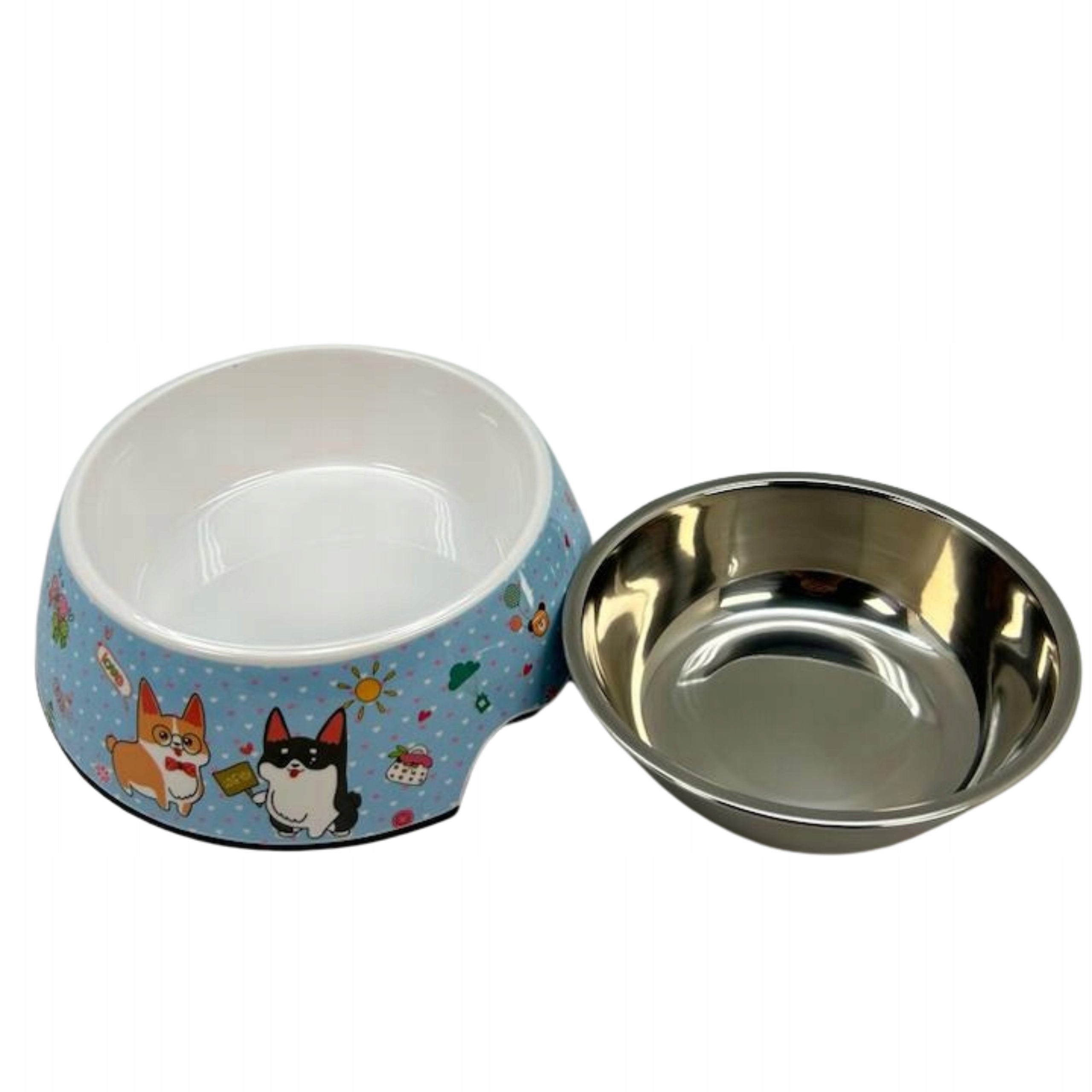 Dog Bowl, Non-Slip-Medium Blue